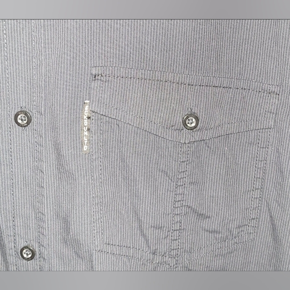 Ecko Unltd.-Black Pinstripe Button Up-Size 3XL - Picture 4 of 5